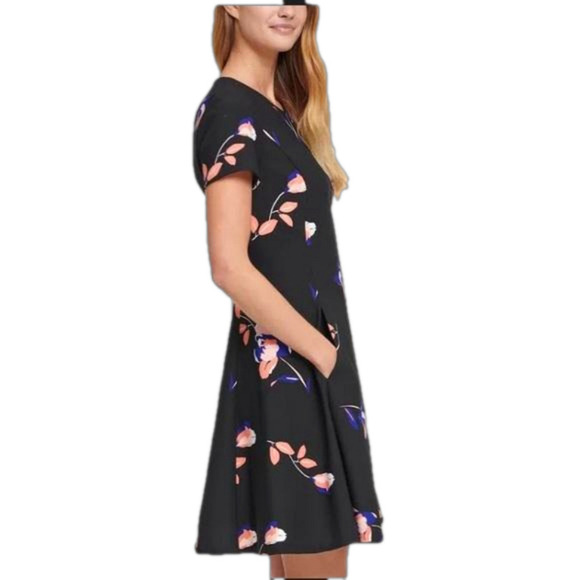 DKNY Ruffle Aline with Short Flutter Sleeve dress - Picture 3 of 9
